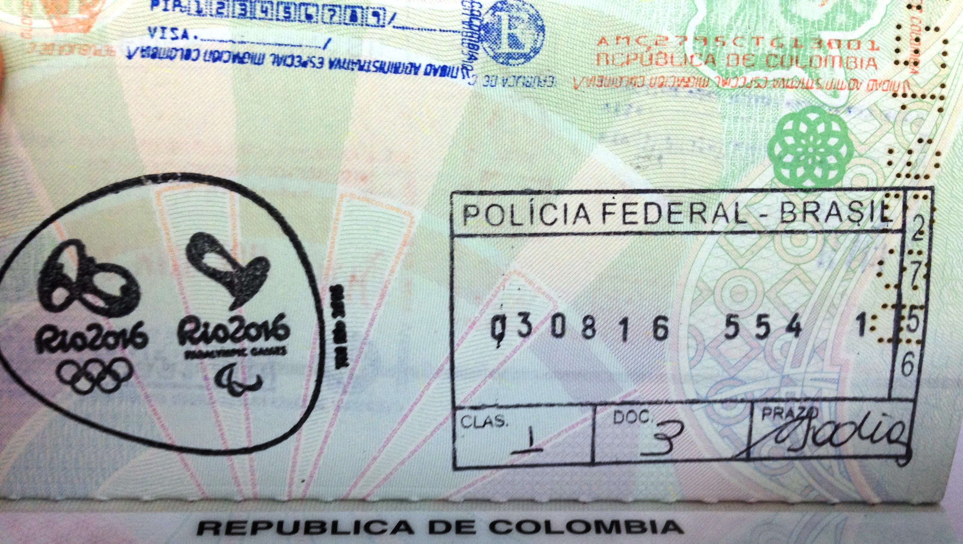 brazilian passport stamp