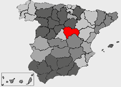 Guadalajara provintsi asendikaart