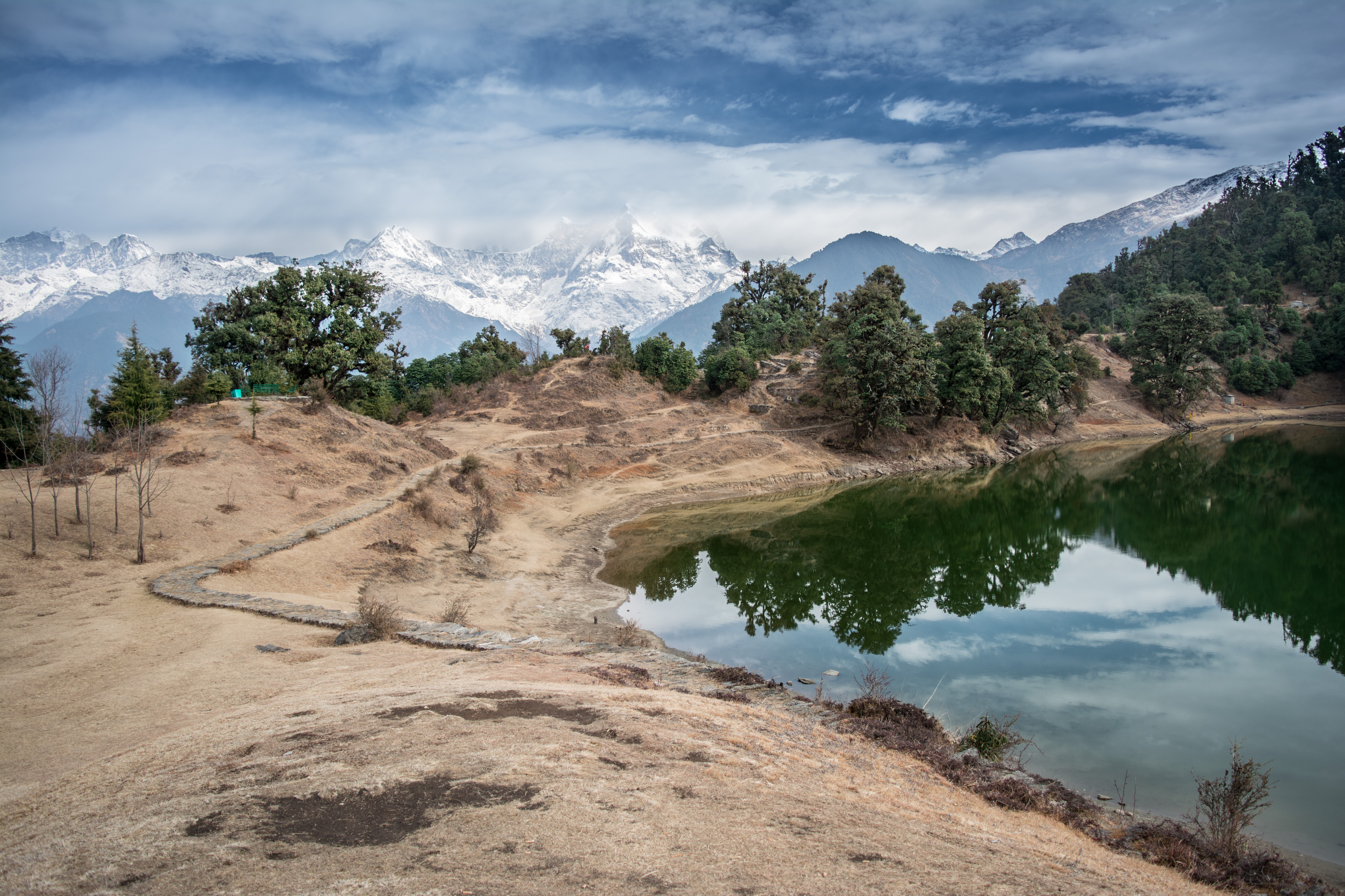 File Reflection Of Himalaya On Deoria Tal Jpg Wikimedia Commons