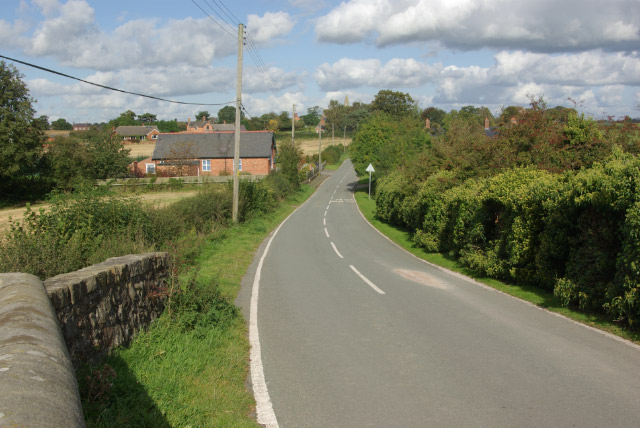 File:Road through Bettisfield - geograph.org.uk - 1005278.jpg