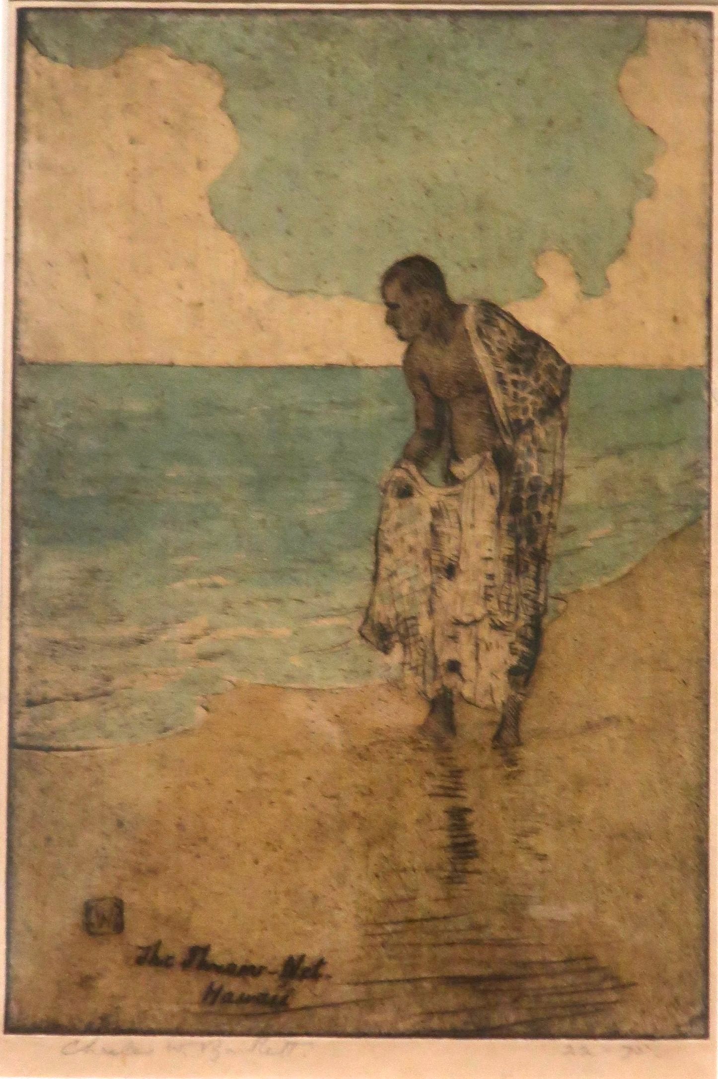 File:The Throw-net, Hawaii by Charles W. Bartlett, etching with  hand-applied watercolor, Honolulu Museum of Art.jpg - Wikimedia Commons