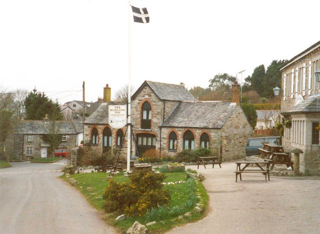 The forecourt of the Blisland Inn - geograph.org.uk - 667714