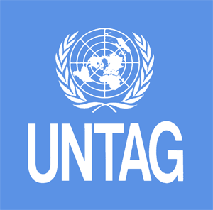 Bild des Logos der Vereinten Nationen für UNTAG