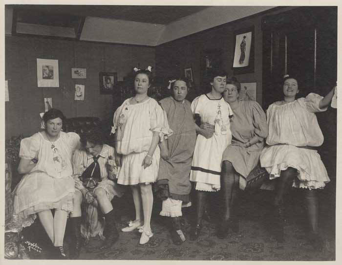 File:Women in costume at party, ca 1905 (MOHAI 7320).jpg