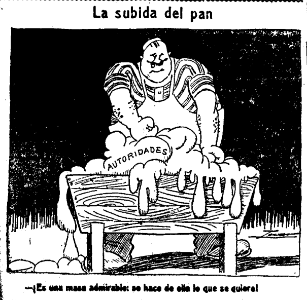 La subida del pan, 15 de julio de 1921.