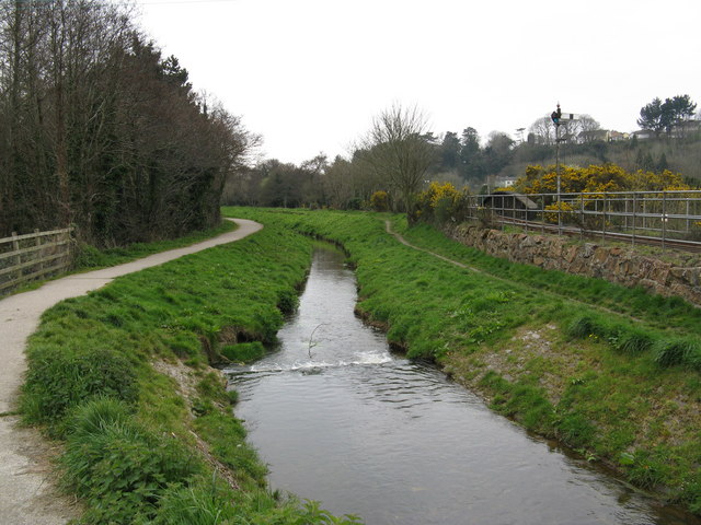 File:A small stream at St. Blazey - geograph.org.uk - 1250024.jpg