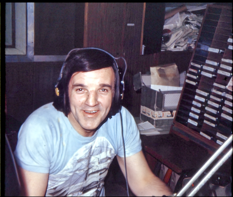 Freeman presenting his daily afternoon show at BBC Radio 1, in 1973