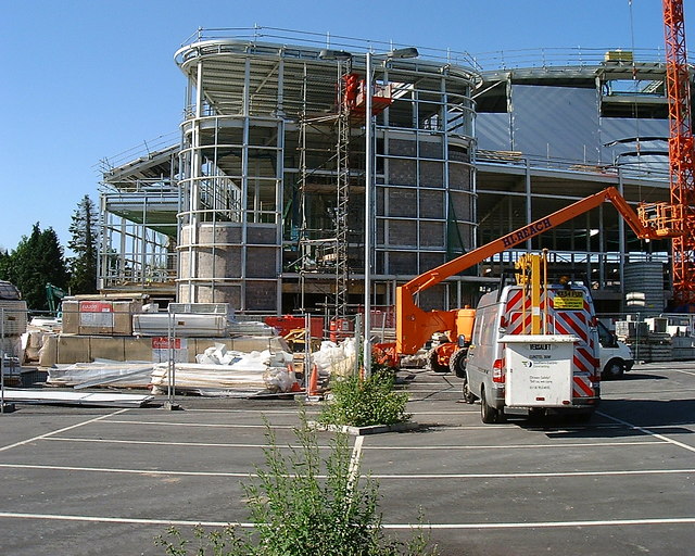 CONSTRUCTION OF THE NEW ASDA SUPERMARKET ANOTHER VIEW OF THE CO PHOTO  ANDOVER 