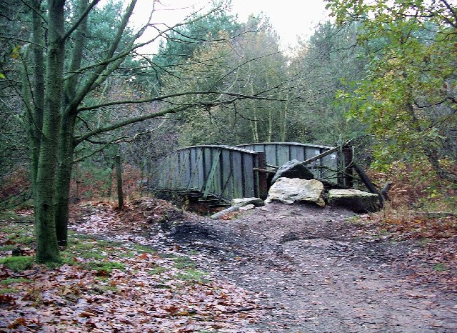 File:Bridge over old railway, Sherwood Pines Forest Park. - geograph.org.uk - 87466.jpg