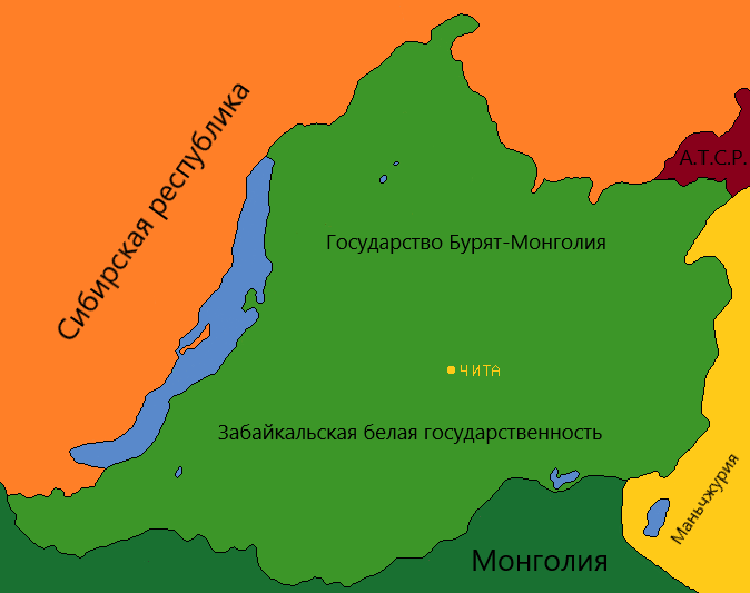 Бурят монгольская асср карта