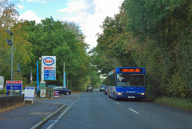 File:Bus on route 60 passes Spar - geograph.org.uk - 2665749.jpg