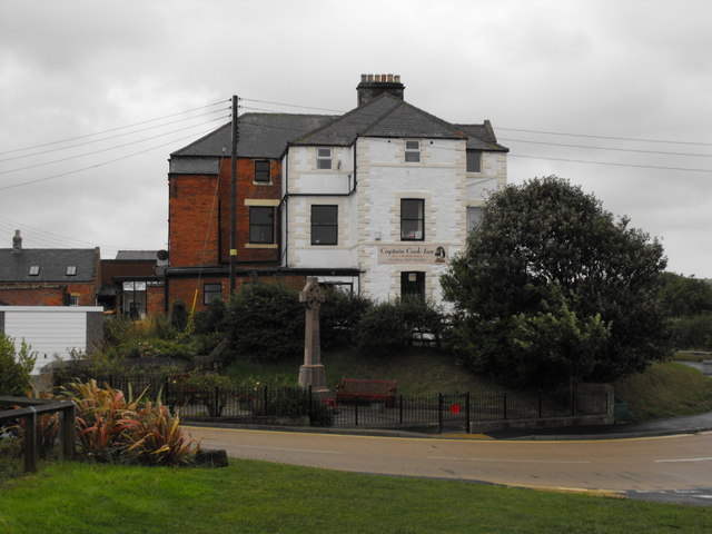 File:Captain Cook Inn and war memorial, Staithes - geograph.org.uk - 3647013.jpg