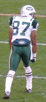 Laveranues Coles, seen here with the New York Jets, was a wide receiver for the Redskins from 2003 to 2004. Colesnyj.jpg