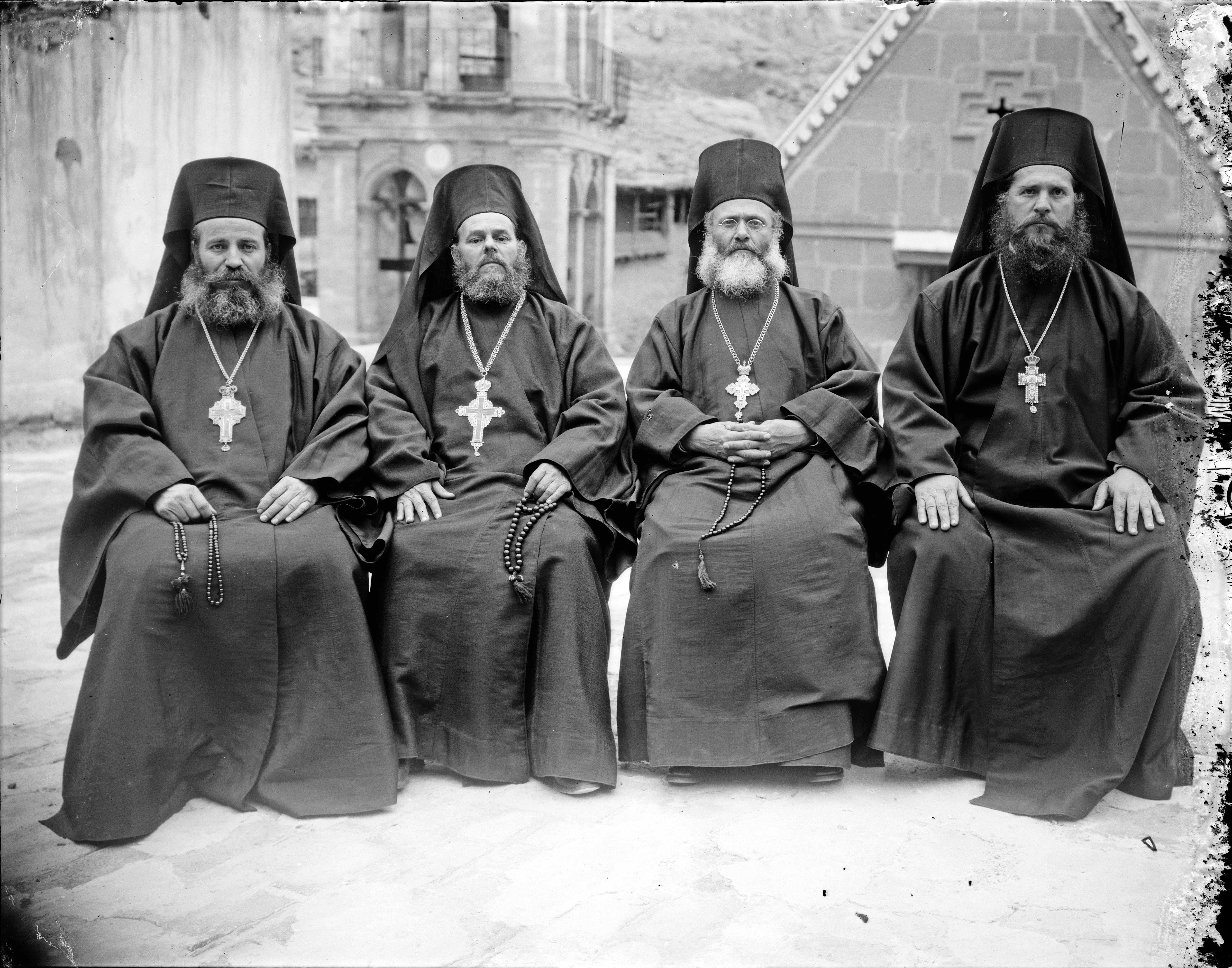 Catherine's Monastery in the Sinai,Egypt,Matson Greek Orthodox priests at St 