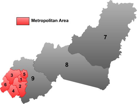 Location of Fularji ("5") within Jixi City
