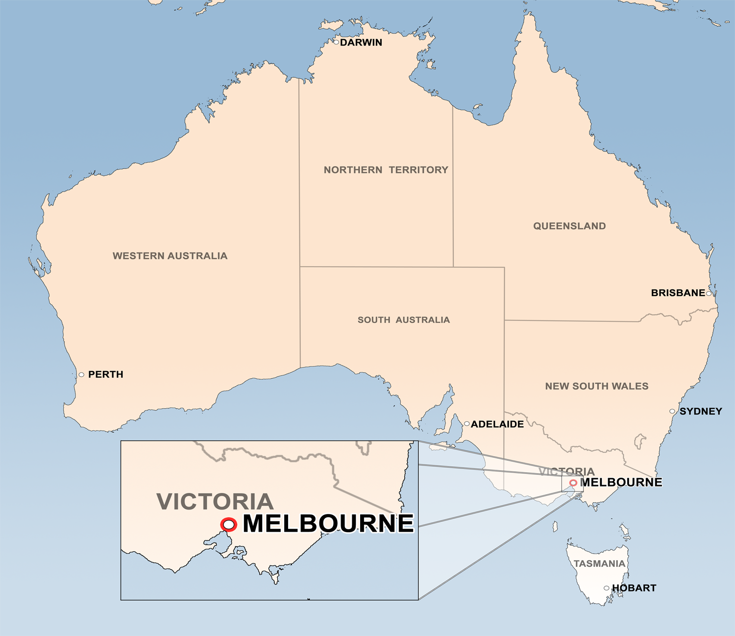 Melbourne Map 