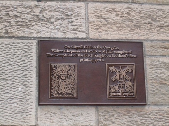 File:Site of first printing press in Scotland - geograph.org.uk - 993692.jpg