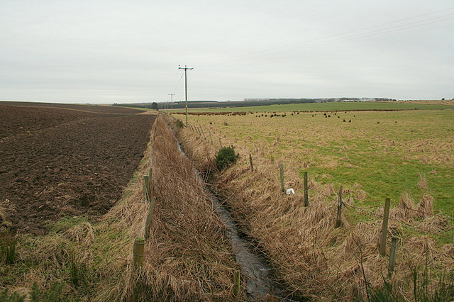 File:Southbound drainage ditch of Balthangie - geograph.org.uk - 684561.jpg