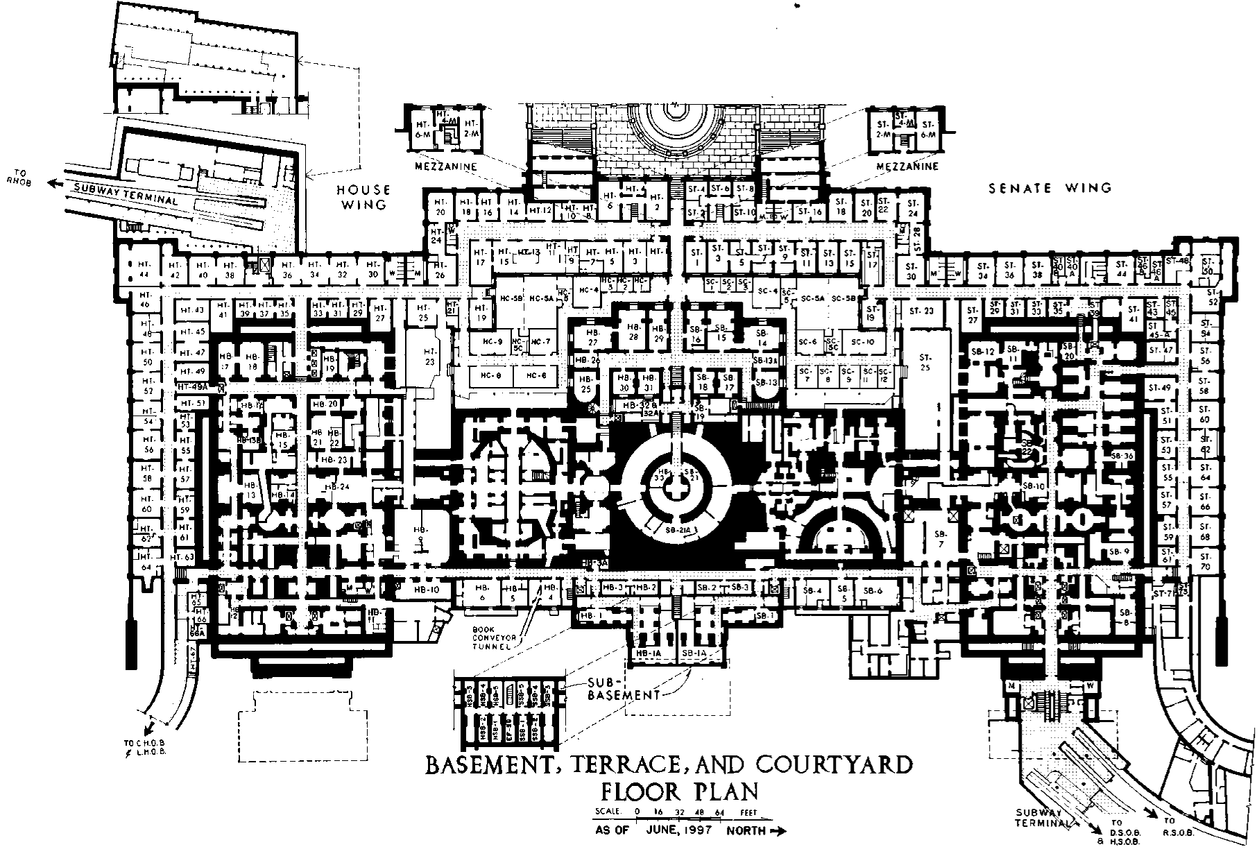 File Us Capitol Basement Floor Plan 1997 105th Congress Gif