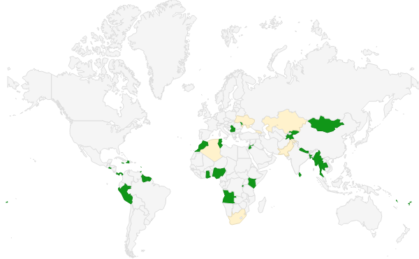 File:Wikipedia Zero countries as of September 6 2016.png