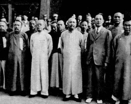 汪兆銘と閻錫山（1930年9月9日）