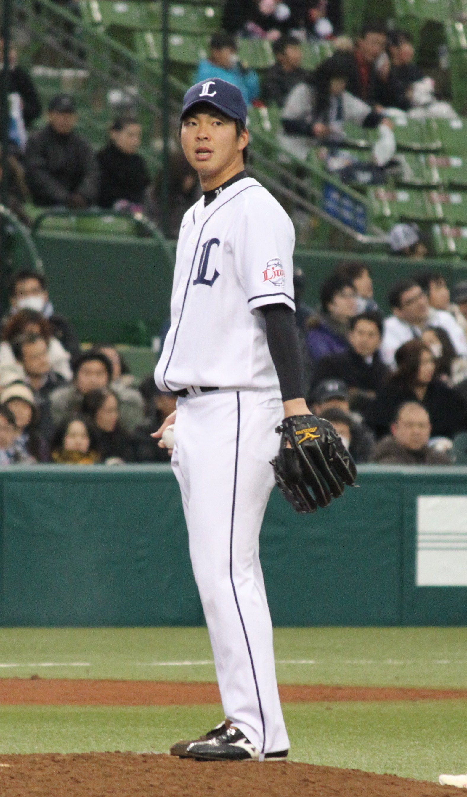 20120310 Ken Togame pitcher of the Saitama Seibu Lions, at Seibu Dome.JPG