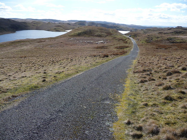 File:Access road to Llyn Teifi dam - geograph.org.uk - 2306650.jpg