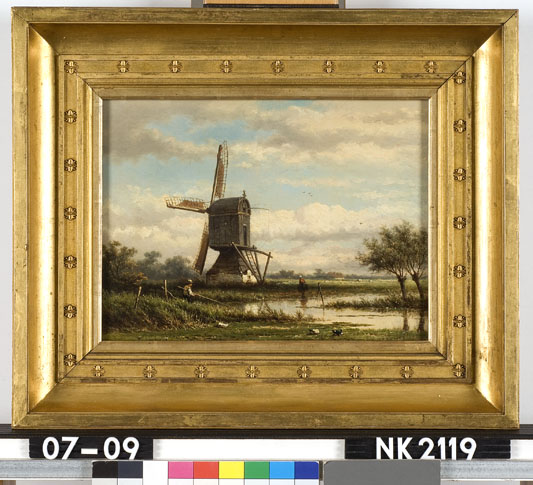 File:G. Heerebaart - Polderlandschap met molen en visser - NK2119 - Cultural Heritage Agency of the Netherlands Art Collection.jpg