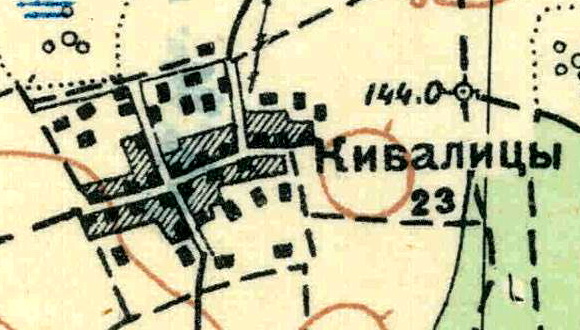 План деревни Кивалицы. 1931 год