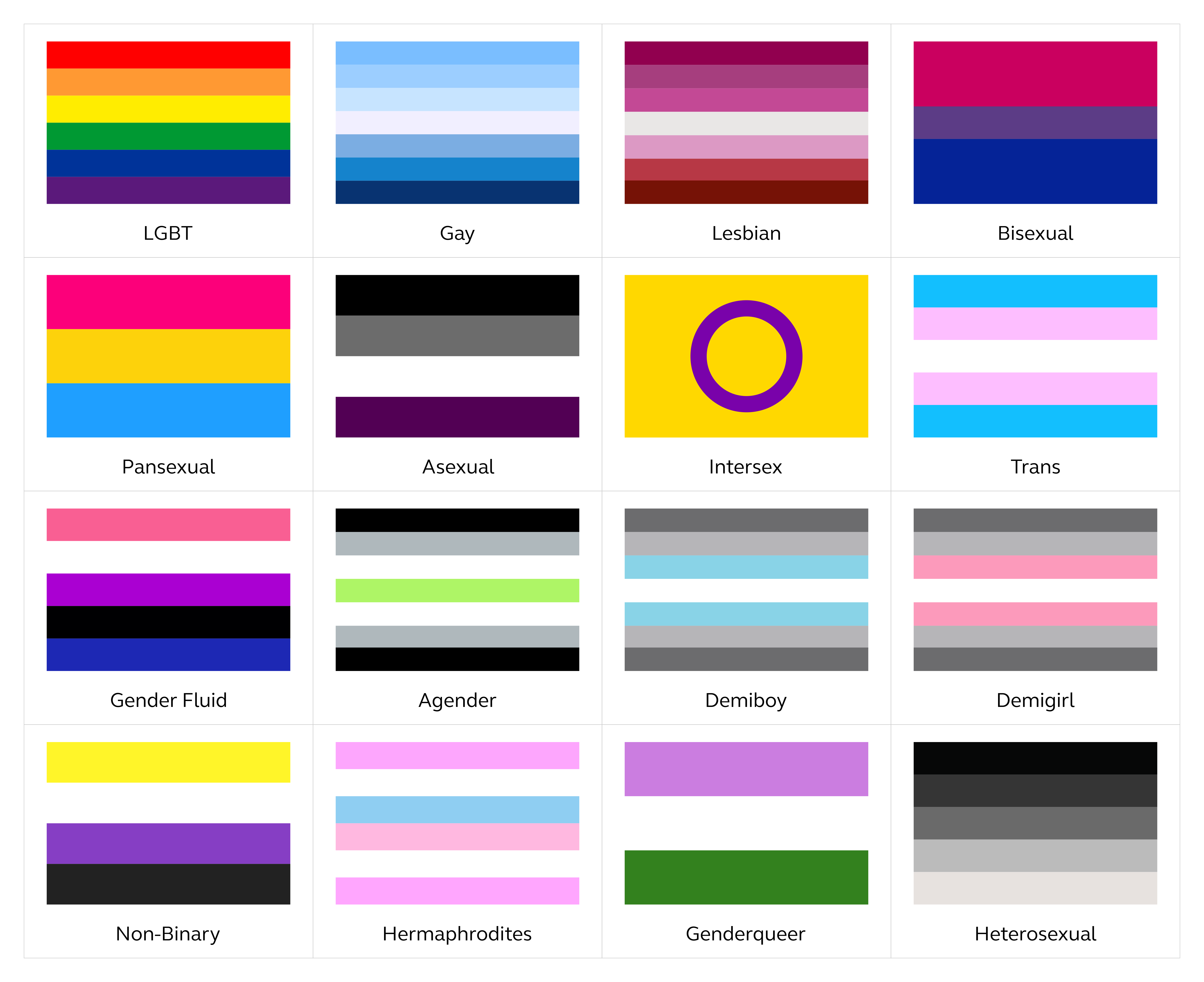 types of gay pride flags
