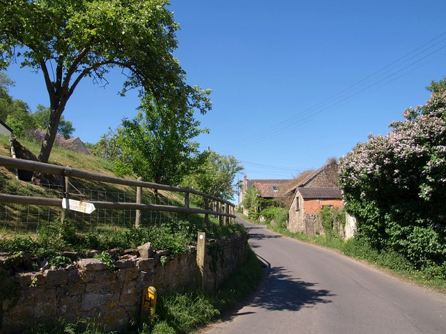 Lane in Loxton - geograph.org.uk - 1887612