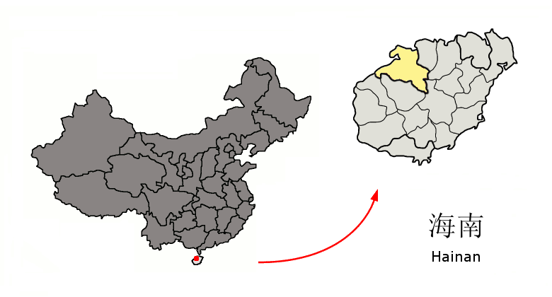 File:Location of Danzhou within Hainan (China).png