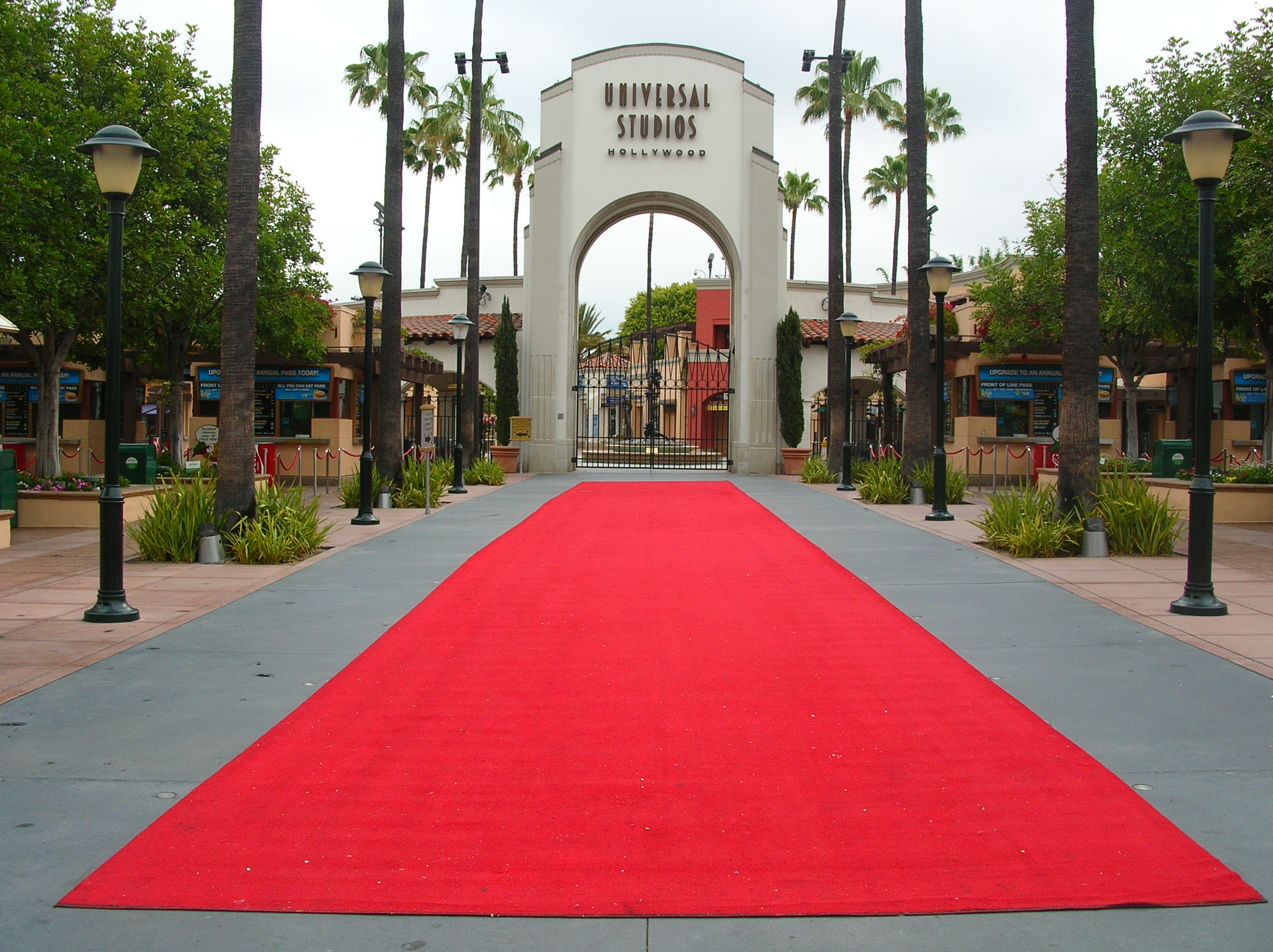 Rolled out red carpet at Universal Studios Hollywood.JPG