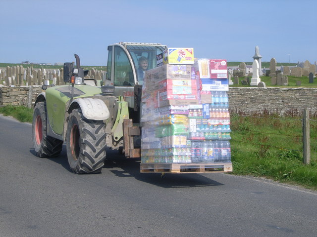 File:Delivery being made to Pierowall Post Office and shop - geograph.org.uk - 953475.jpg