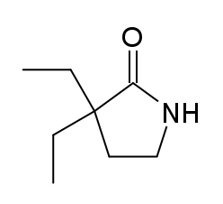 3,3-Diethyl-2-pyrrolidinone chemical compound