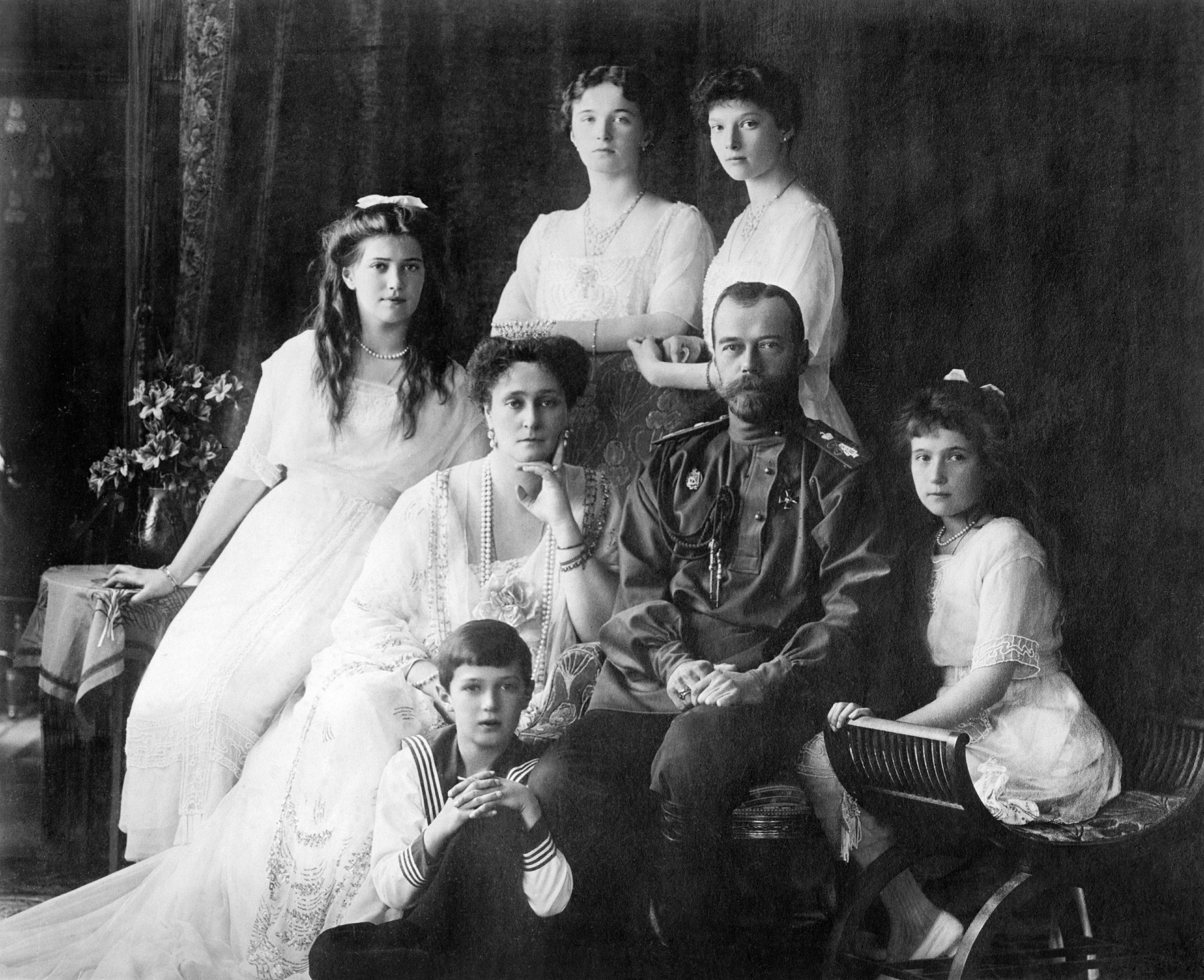 132- L 1901 RUSSIAN CZAR NICHOLAS II & FAMILY Photo 