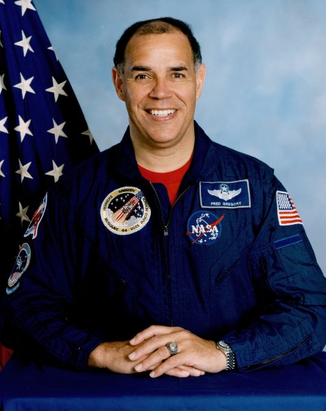 Astronaut Frederick D. Gregory, NASA photo Source: Wikipedia (www.jsc.nasa.gov unavailable January 2020) Gregory-f.jpg