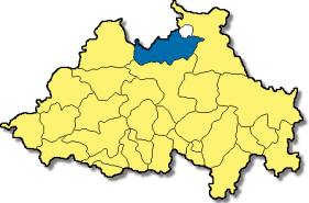 Poziția Kinding pe harta districtului Eichstätt