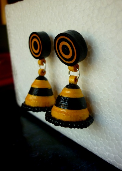 Designers Collection Paper Quilling Ear Rings for Women(Tri colour)  DSERE001 : Kalpana Neve: Amazon.in: Fashion