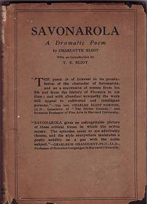 The cover of Stearns's 1926 dramatic poem, Savonarola