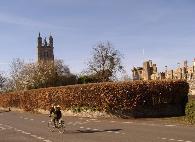 St. Mary's Church, Thornbury and The Castle - geograph.org.uk - 703576