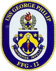 USS GEORGE PHILIP FFG 12 License Plate Military sign USN US Navy P01 