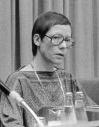 Lorenzen at a press conference in 1980 Ursel Lorenzen (cropped2).jpg