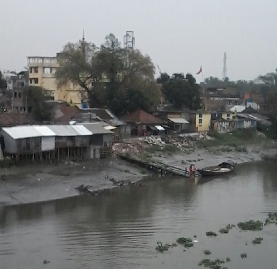 File:View of Bidyadhari river beside Pir Gorachand Dargah Haroa.jpg