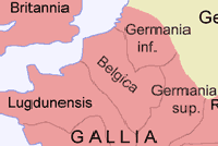 Image 36The Roman province of Gallia Belgica in around 120 AD (from History of Belgium)