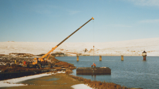 File:Bridge replacement, Barden Upper Reservoir - geograph.org.uk - 203312.jpg