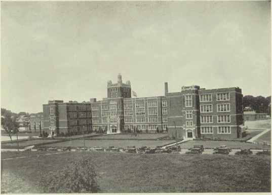 The original Forest Park High School building, 1930
