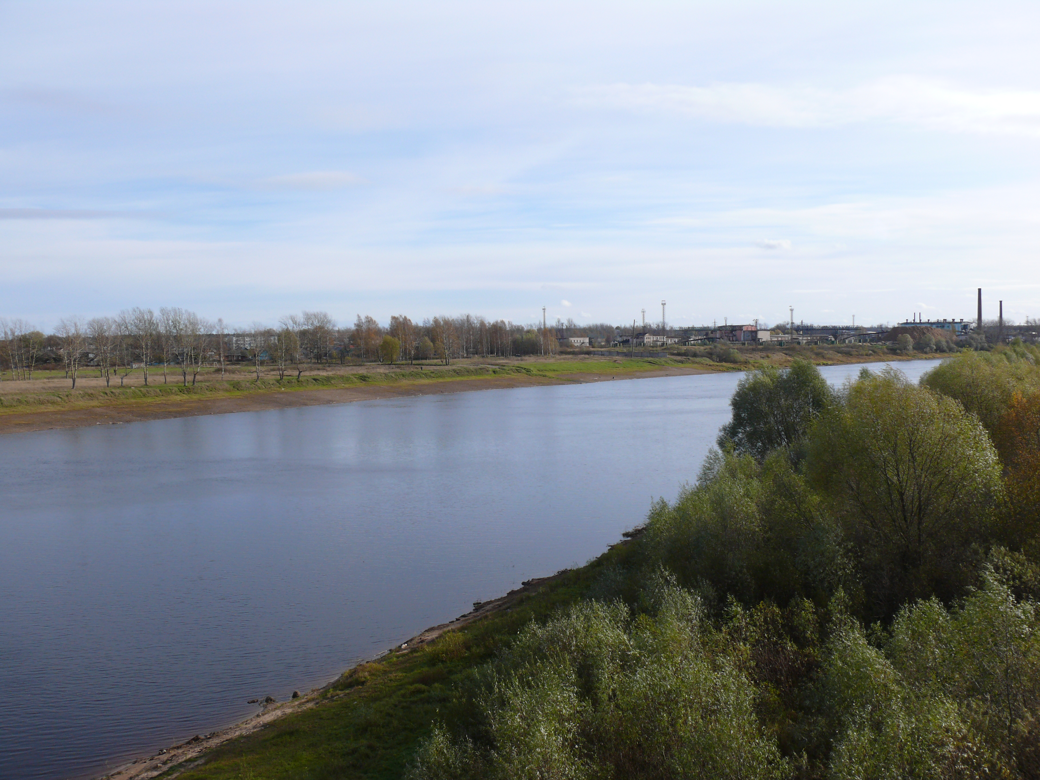 Река Ловать в Парфино