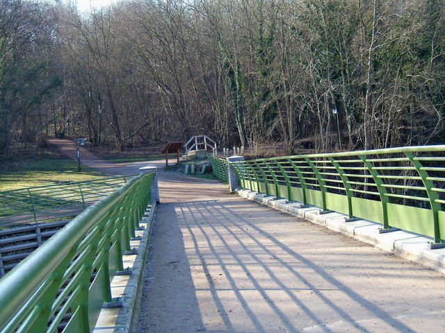 Severn Valley Country Park - view from footbridge towards Highley - geograph.org.uk - 705165