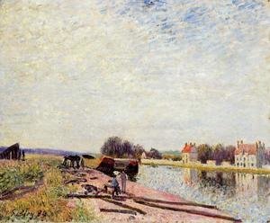 File:Sisley - Barges-On-The-Loing,-Saint-Mammes.jpg